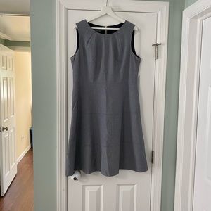Jones New York Navy Checked Stretch Dress